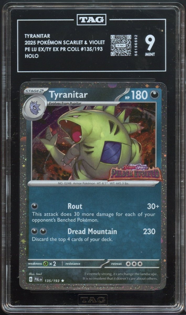 TAG 9 | Tyranitar Paldea Evolved Stamped 135 - QuickTCG LLC