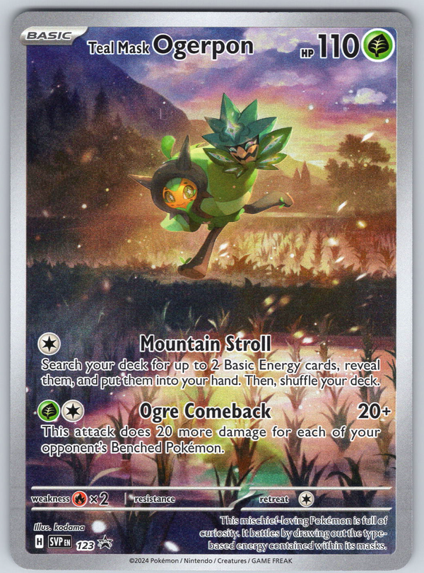 Teal Mask Ogerpon 123 Promo - QuickTCG LLC