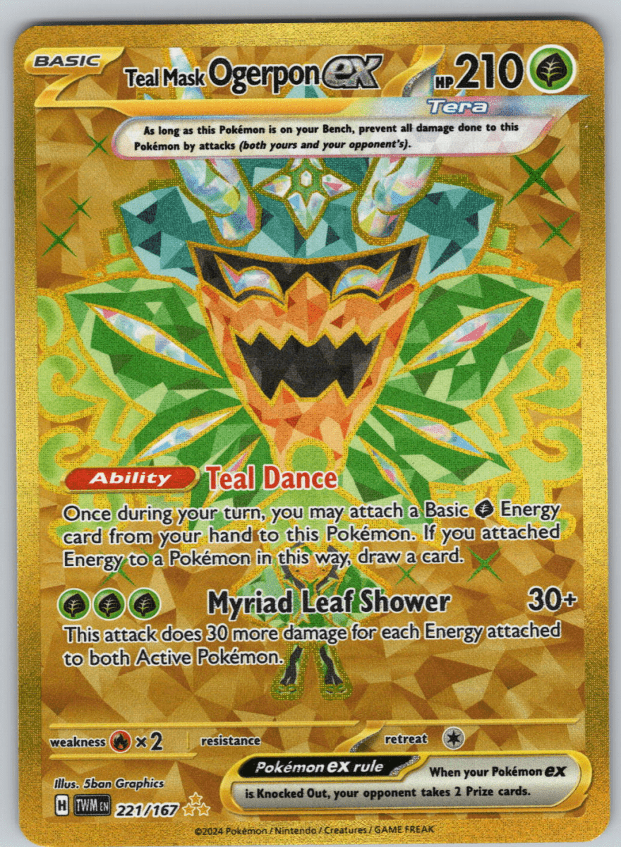 Teal Mask Ogerpon ex 221 - QuickTCG LLC