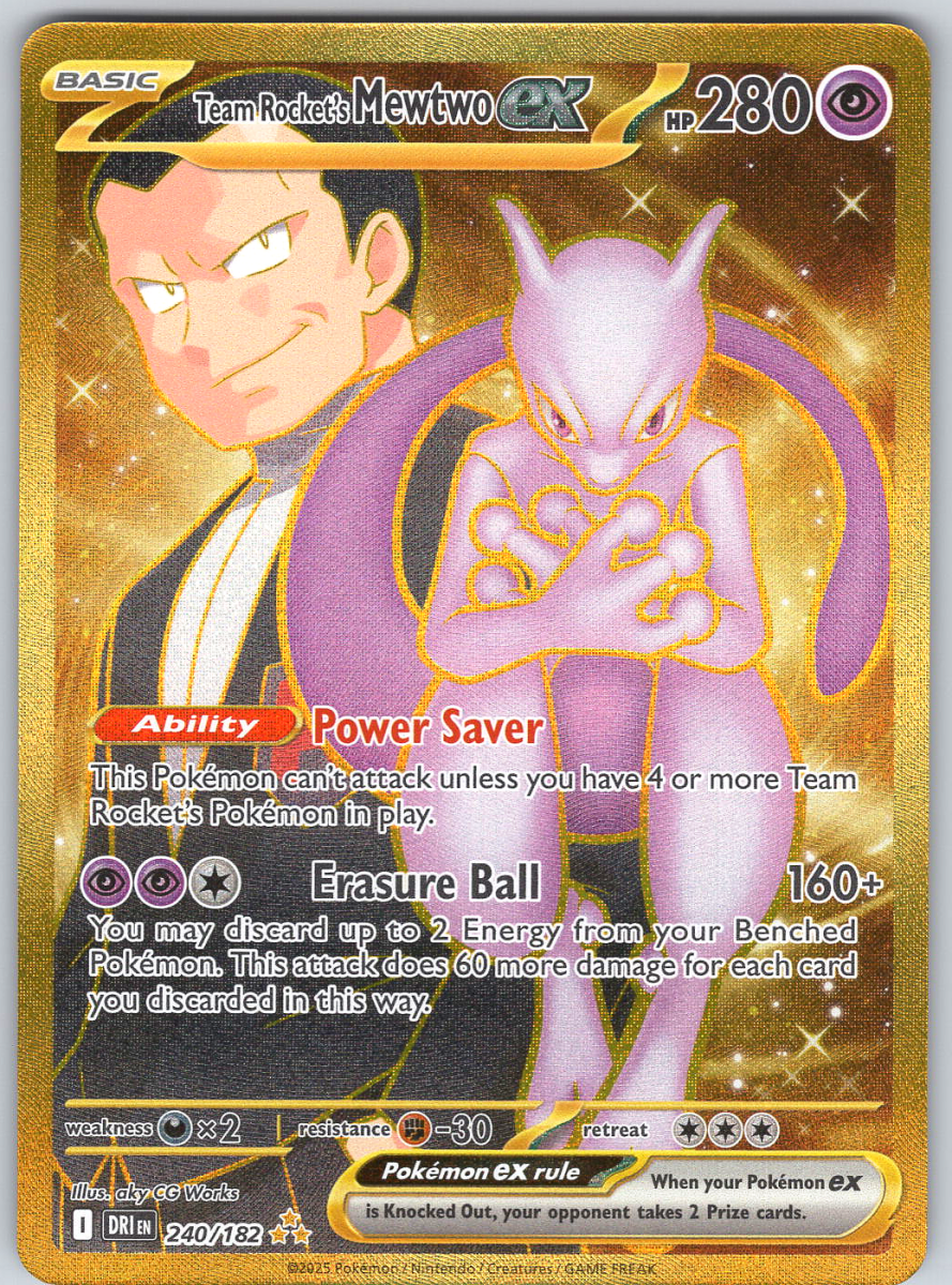 Team Rocket's Mewtwo ex 240/182 - QuickTCG LLC