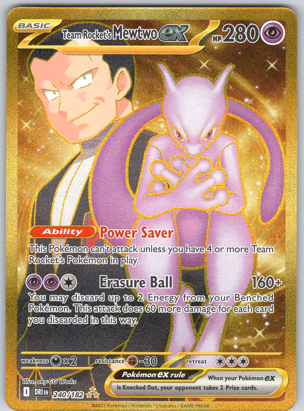 Team Rocket's Mewtwo ex 240/182 - QuickTCG LLC