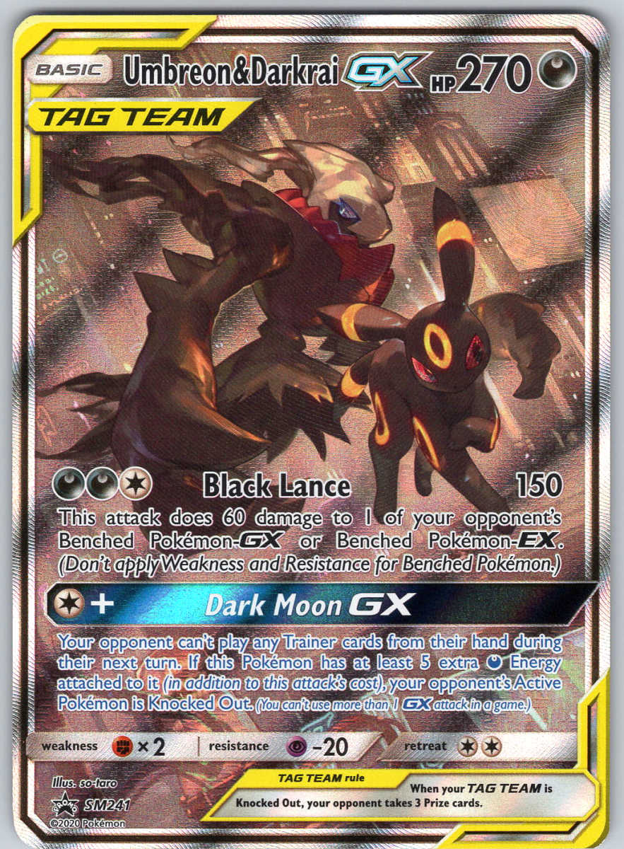 Umbreon & Darkrai GX SM241 - QuickTCG LLC