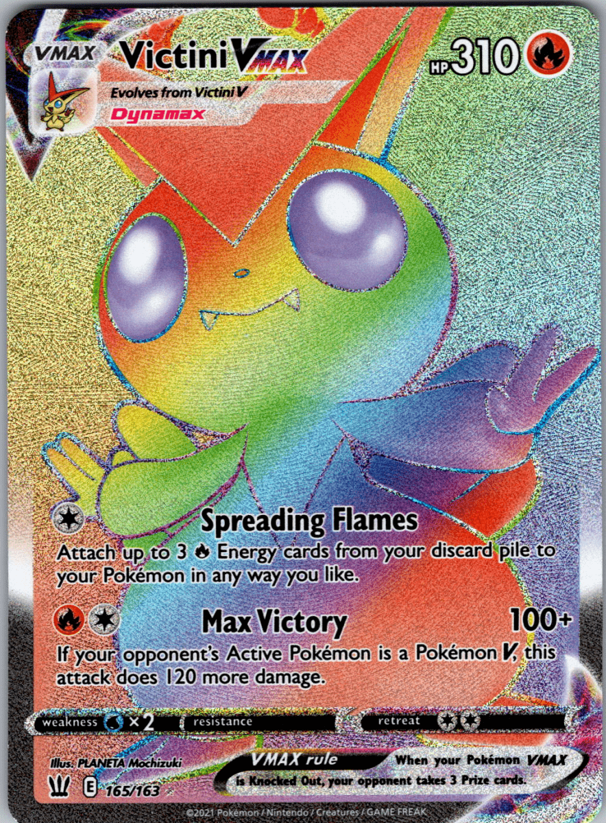 Victini VMAX Secret Rare 165 - Single - QuickTCG LLC