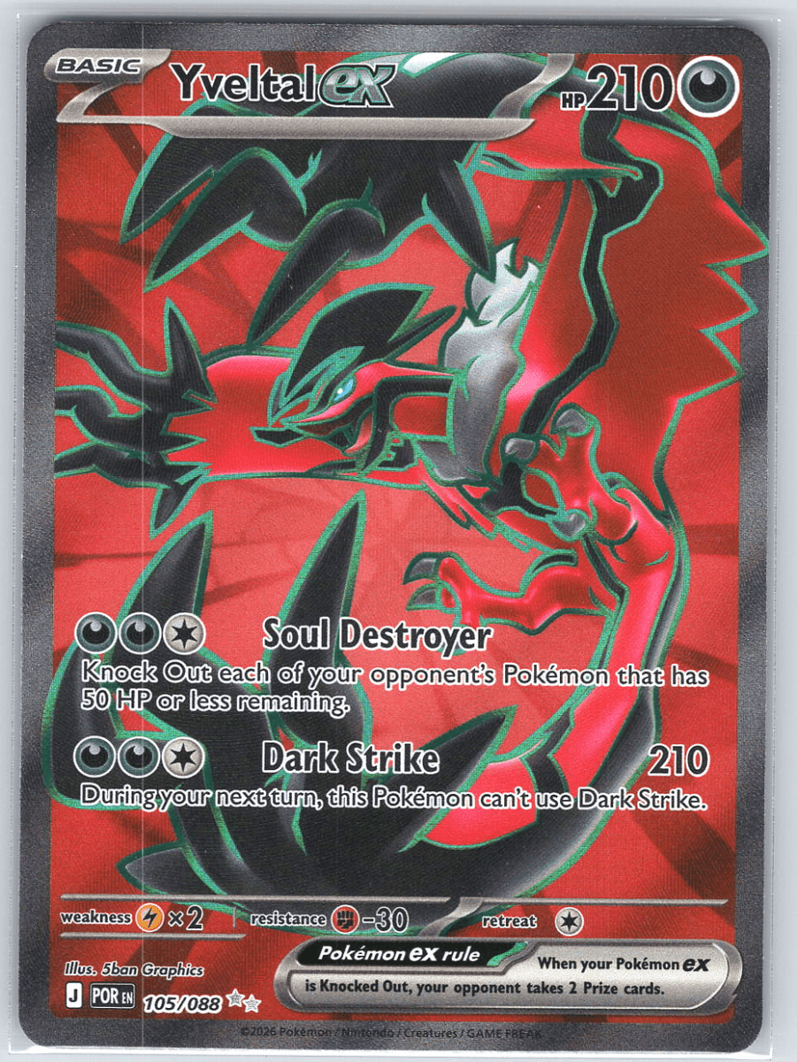 Yveltal ex 105/088 - QuickTCG LLC